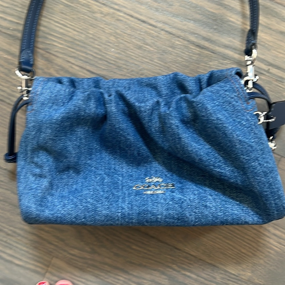 Coach Faye  Blue Shoulder Bag - Picture 2 of 3